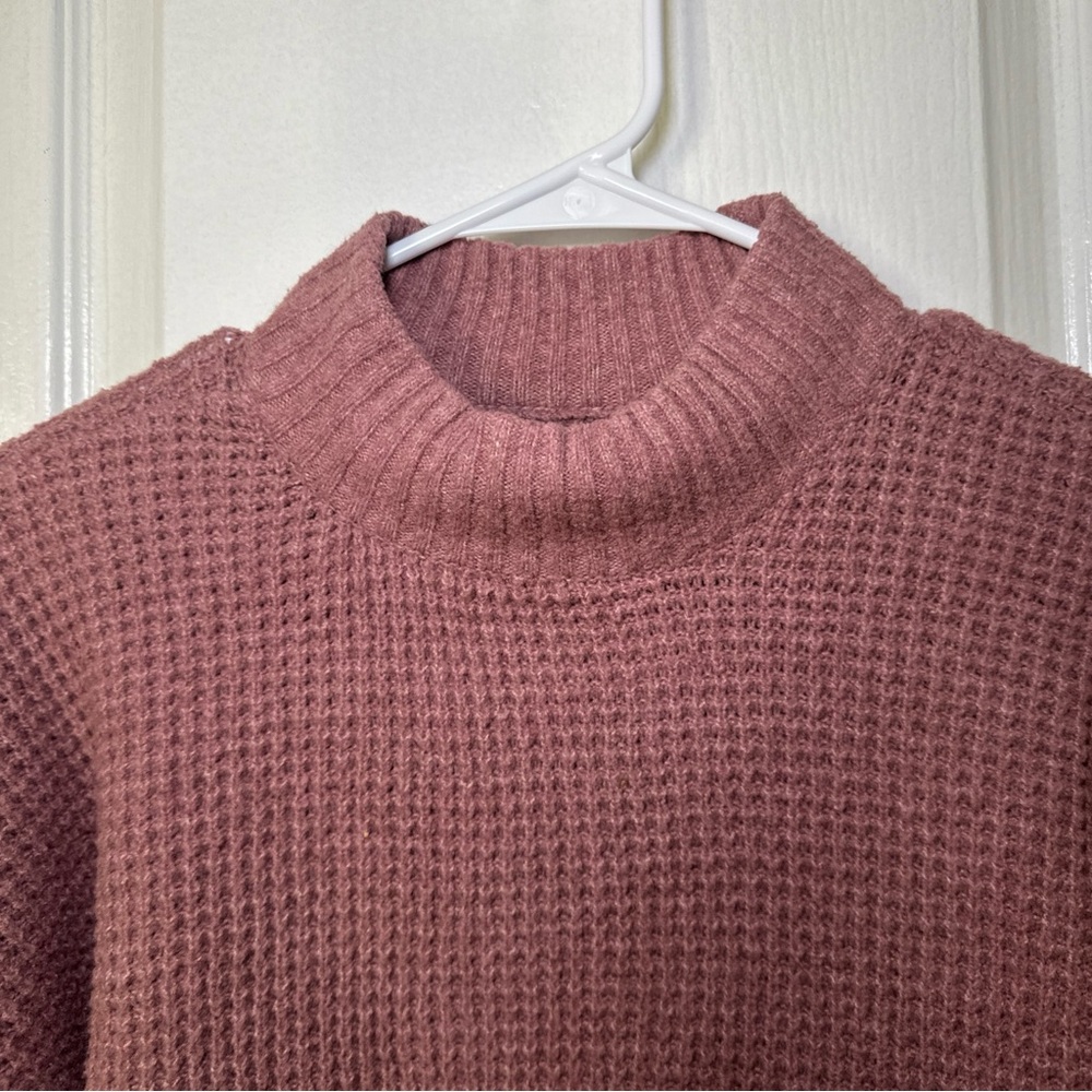 Hollister Womens Pink Easy Cozy Knit Crew Neck Long Sleeve Ribbed Sweater XS - Picture 6 of 11